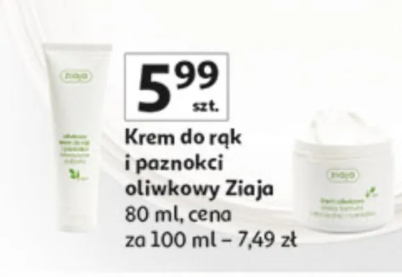 Krem do rąk i paznokci oliwkowy promocja w Auchan