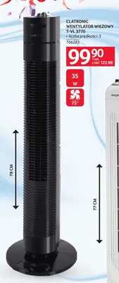 Wentylator wieżowy Clatronic T-VL 3770 35W 78cm promocja w Selgros