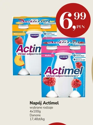 Napój Actimel malina Danone 4-pak promocja w Market Point