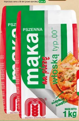 Mąka pszenna na pizzę włoską typ 00 Stoisław promocja w Dino