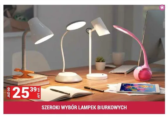 Lampka biurkowa promocja w Merkury Market
