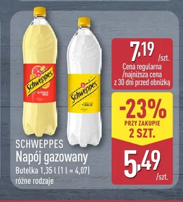 Napój gazowany Citrus Mix Schweppes promocja w Aldi
