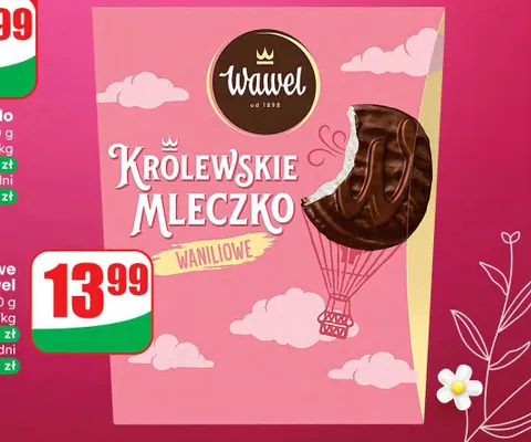 Czekolada królewskie mleczko waniliowe promocja w Dino