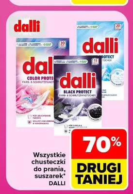 Chusteczki do prania Dalli Color Protect promocja w Carrefour Market