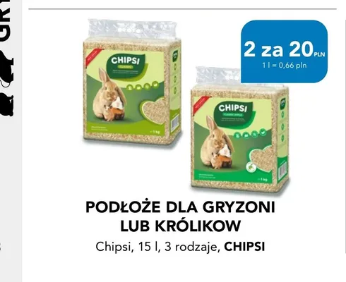 Podłoże dla gryzoni i królików Chipsi promocja w Aquael zoo