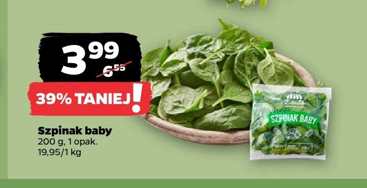 Szpinak baby promocja w Netto