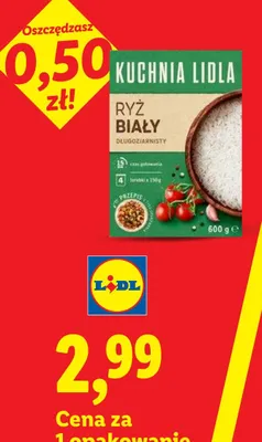 Ryż biały długoziarnisty Kuchnia Lidla promocja w Lidl