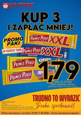 Wafelek Prince Polo XXL Mleczne promocja w Kupiec