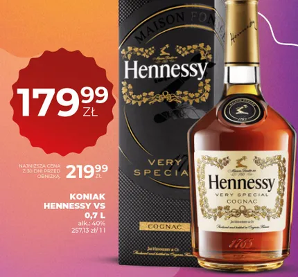 Koniak Very Special Cognac promocja w Duży Ben