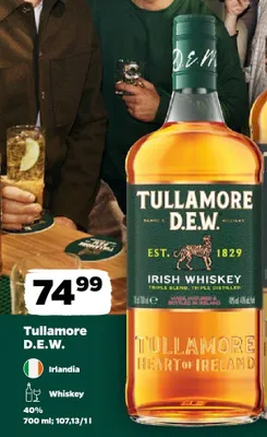 Whiskey Tullamore D.E.W. 700 ml promocja w Netto