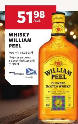 Whisky William Peel promocja w Stokrotka