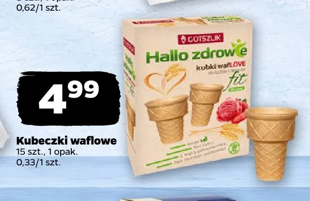 Kubeczki waflowe Gotszlik promocja w Netto