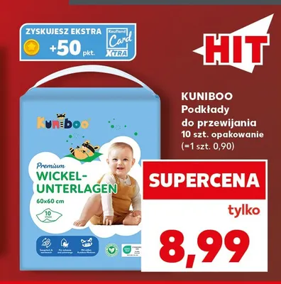 Podkłady do przewijania Kuniboo promocja w Kaufland