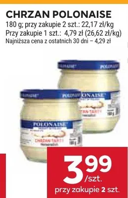 Chrzan polonaise promocja w Stokrotka