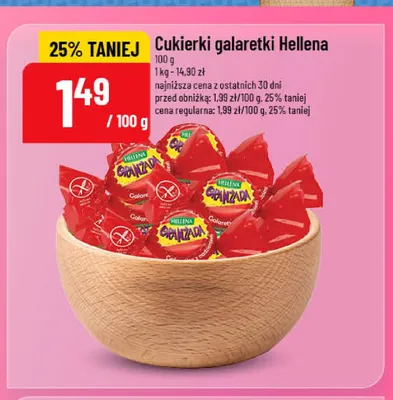 Cukierki galaretki Hellena Oranżada promocja w POLOmarket
