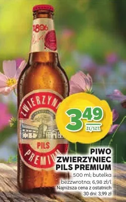 Piwo Zwierzyniec Pils Premium promocja w Stokrotka