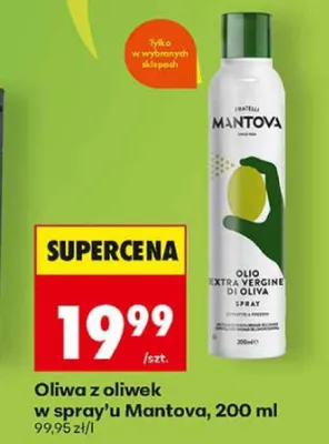 Oliwa z oliwek w spray'u Mantova promocja w Biedronka
