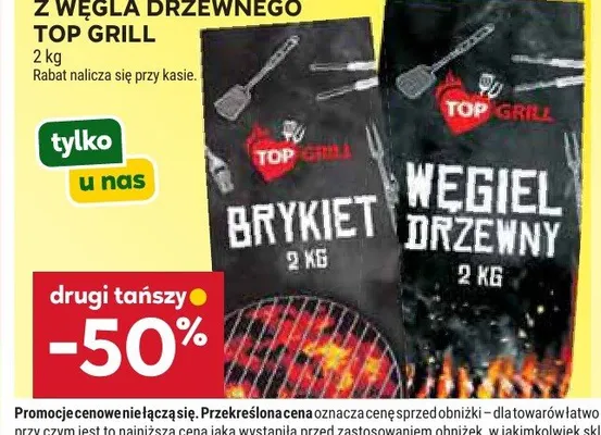 Węgiel drzewny Top Grill promocja w Stokrotka