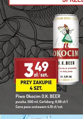Piwo Okocim O.K. BEER promocja w Avita