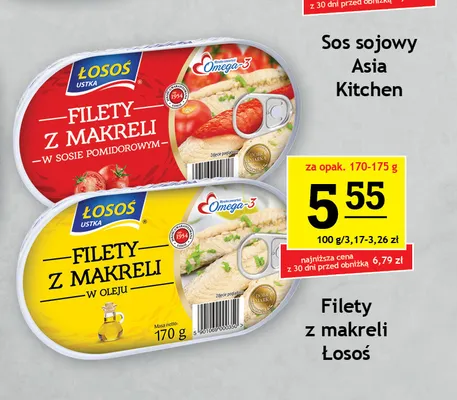 Filety z makreli w sosie pomidorowym Łosoś promocja w Gram Market