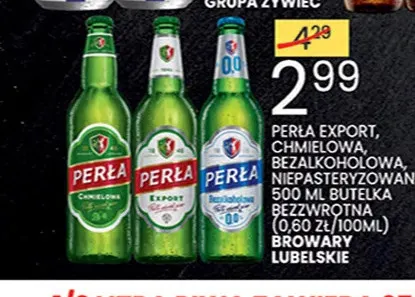 Piwo Perła export promocja w Wafelek