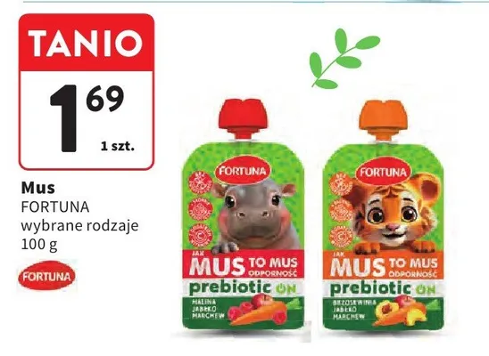 Mus prebiotyczny promocja w Intermarche