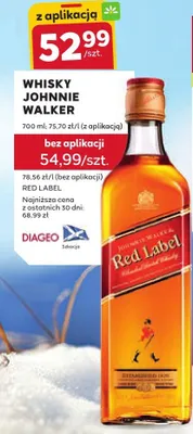 Whisky Red Label promocja w Stokrotka