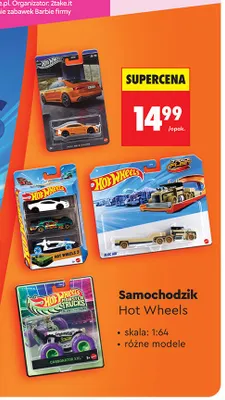 Samochodzik Hot Wheels skala 1:64 promocja w Biedronka