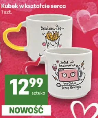 Kubek w kształcie serca promocja w Delikatesy Centrum