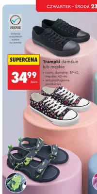 Trampki damskie lub męskie promocja w Biedronka
