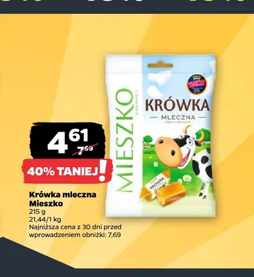 Krówka mleczna Mieszko promocja w Netto