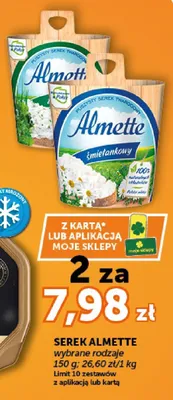 Serek twarogowy Almette śmietankowy promocja w Groszek