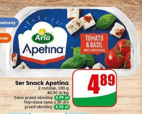Ser Snack Apetina promocja w Dino