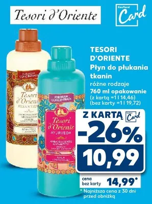 Płyn do płukania tkanin różne rodzaje 760ml opakowanie promocja w Kaufland