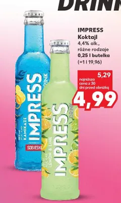 Koktajl Impress Sobieski Kamikaze promocja w Kaufland
