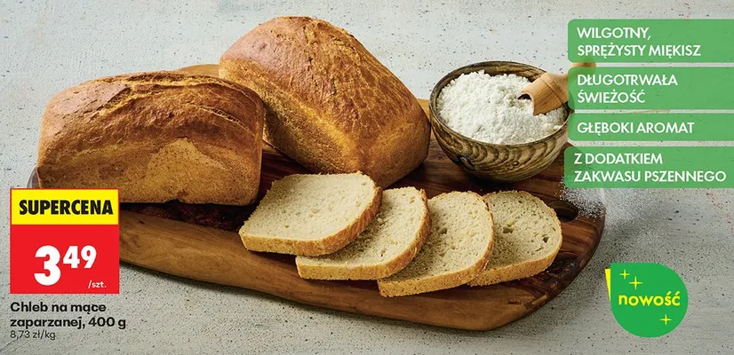 Chleb na mące zaparzanej promocja w Biedronka