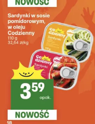 Sardynki w sosie pomidorowym Codzienny promocja w Delikatesy Centrum
