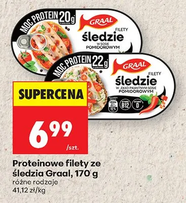 Proteinowe filety ze śledzia Graal promocja w Biedronka