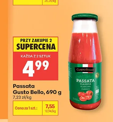 Passata Gusto Bello promocja w Biedronka