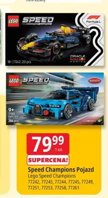 Klocki Lego Speed Champions Pojazd Bugatti Vision Gran Turismo 77253 promocja w Leclerc