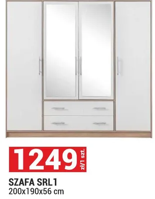 Szafa SRL1 200x190x56 cm promocja w Merkury Market