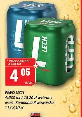 Piwo Lech 4-pak promocja w Chorten