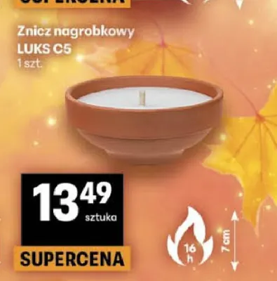 Znicz nagrobkowy Luks C5 promocja w Delikatesy Centrum