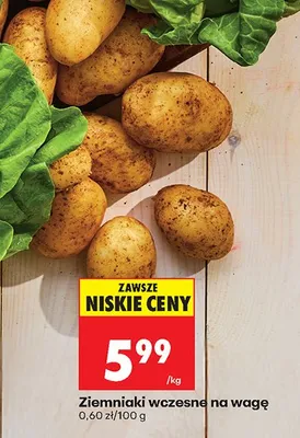 Ziemniaki wczesne na wagę promocja w Biedronka