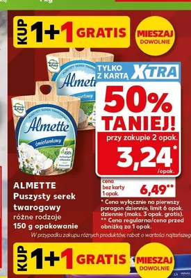 Serek twarogowy jogurtowy Almette promocja w Kaufland