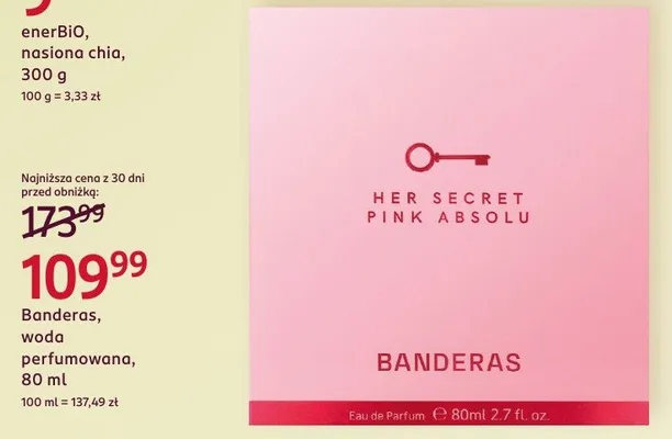 Woda perfumowana Her Secret Pink Absolu promocja w Rossmann