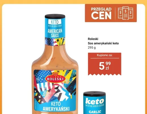 Sos amerykański keto Roleski promocja w Dino