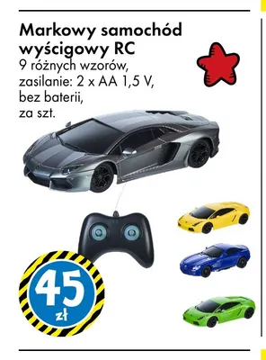 Markowy samochód wyścigowy RC promocja w Tedi
