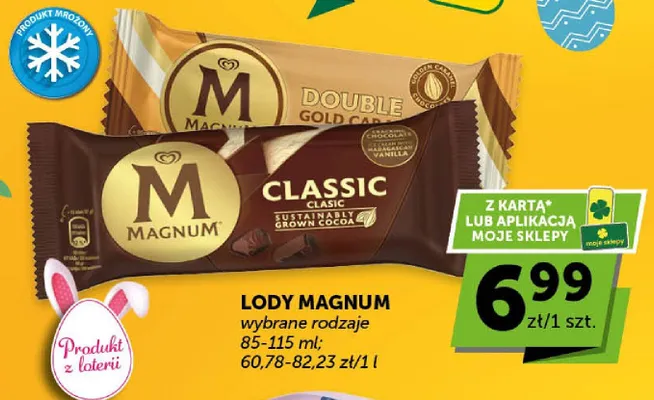 Lody Magnum Double Gold Caramel promocja w Groszek