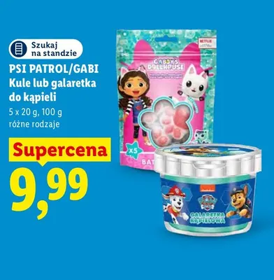 Kule do kąpieli 5-pak Psi Patrol/Gabi promocja w Lidl